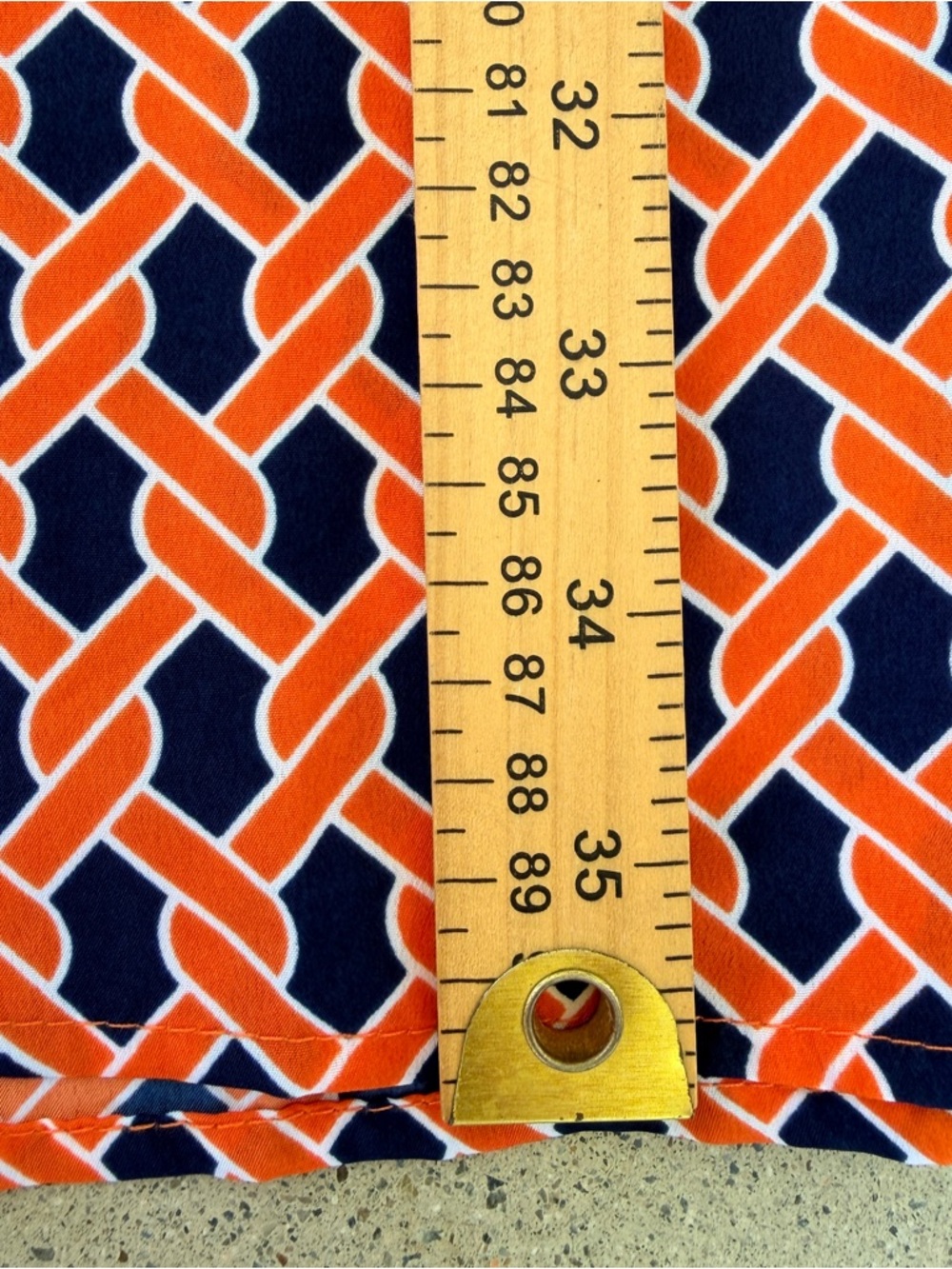 NWT Mud Pie Sz M Orange Navy Belted Shirt Dress | Florida Gators | Auburn Colors - Picture 9 of 10